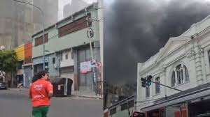 Feroz incendio en un taller de Parque Patricios