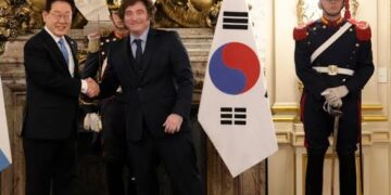 Javier Milei se reunió con el presidente de Corea del Sur para avanzar en un acuerdo de libre comercio