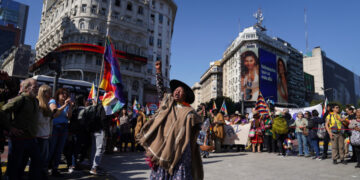 Marcha en defensa de la tierra y contra el proyecto de ley de propiedad privada